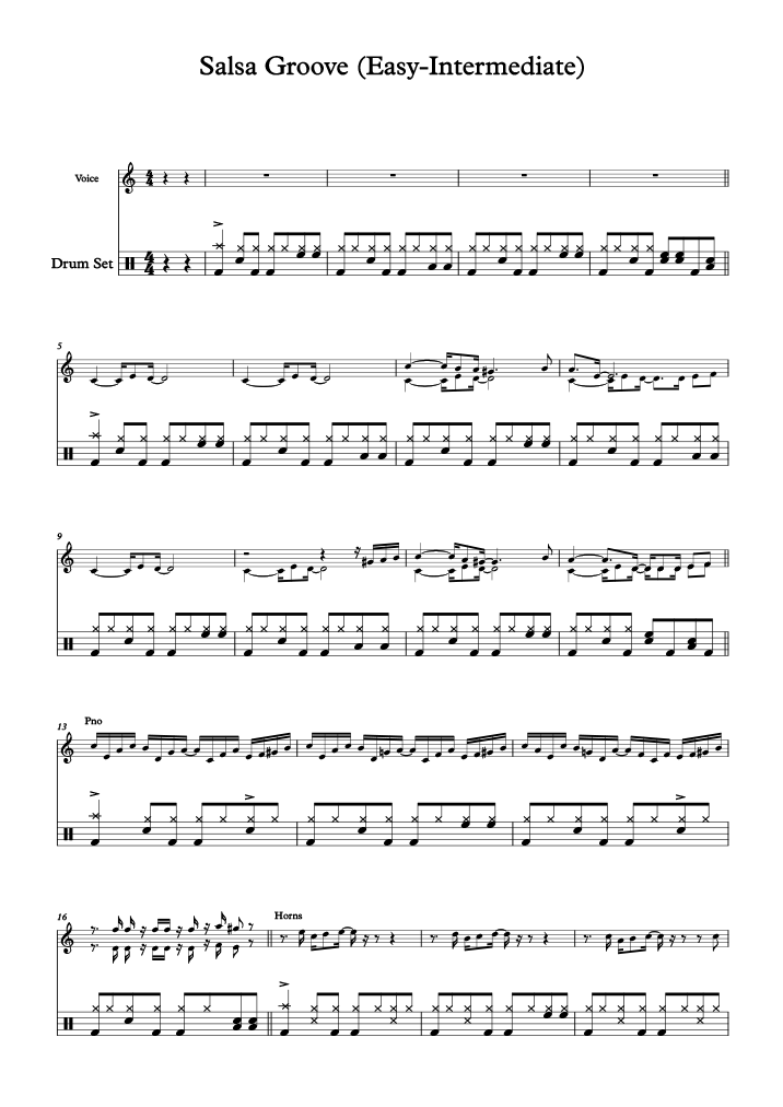 Salsa Pdf Free Sheet Music