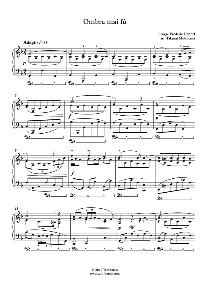 Ombra Mai Fu Pdf Free Sheet Music