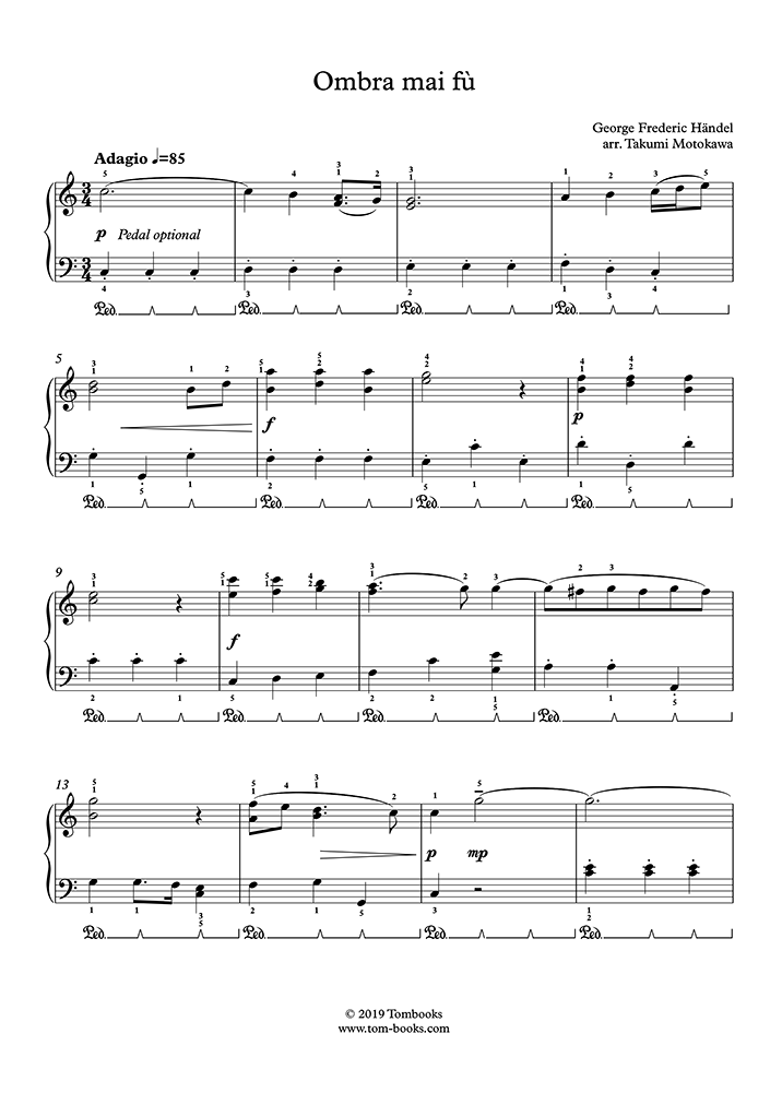 Ombra Mai Fu Pdf Free Sheet Music