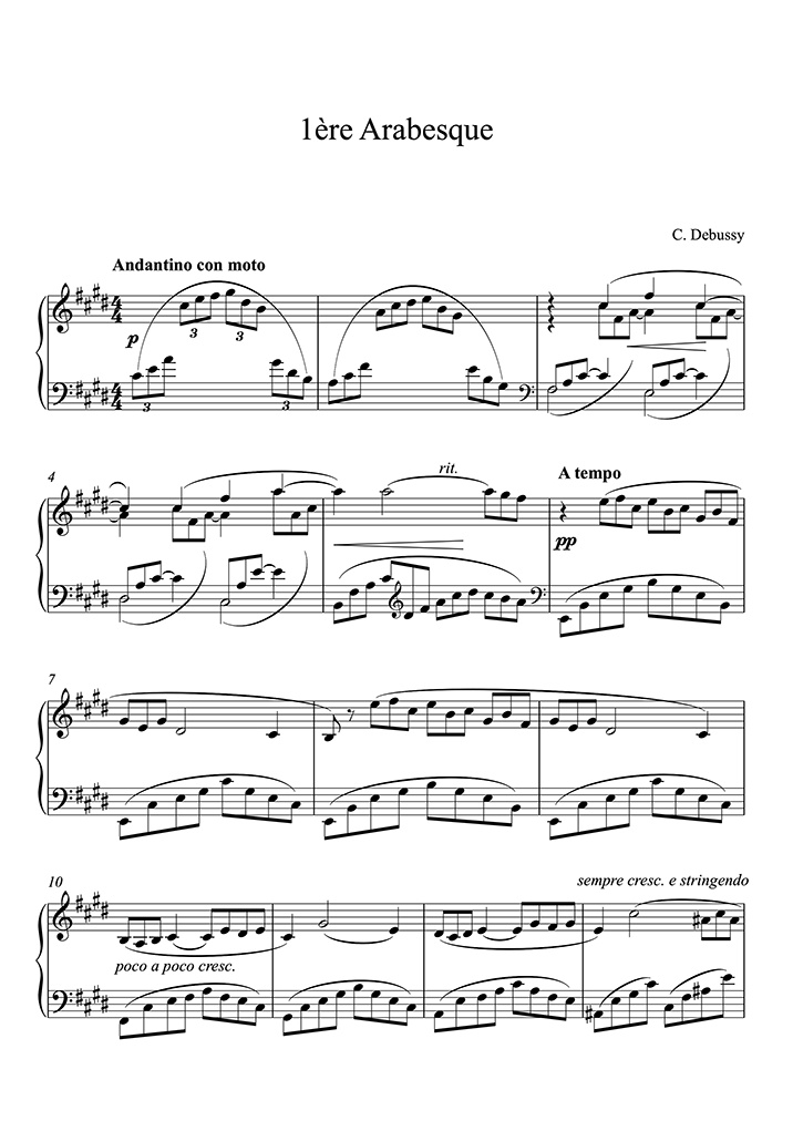 古典 Deux Arabesques 1904年 DURAND版 ドビュッシー 楽譜 ecousarecycling.com