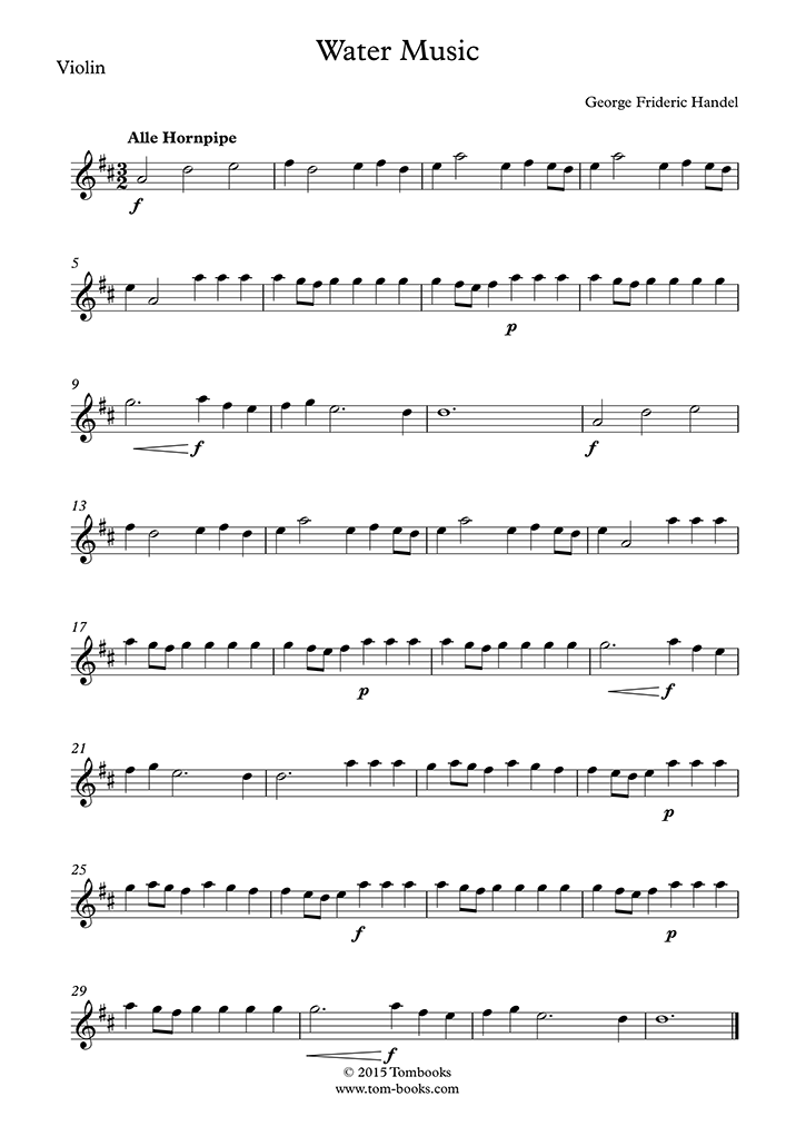 Free Sheet Music - Georg Friedrich Haendel PIANO - Download PDF, MP3 & MIDI