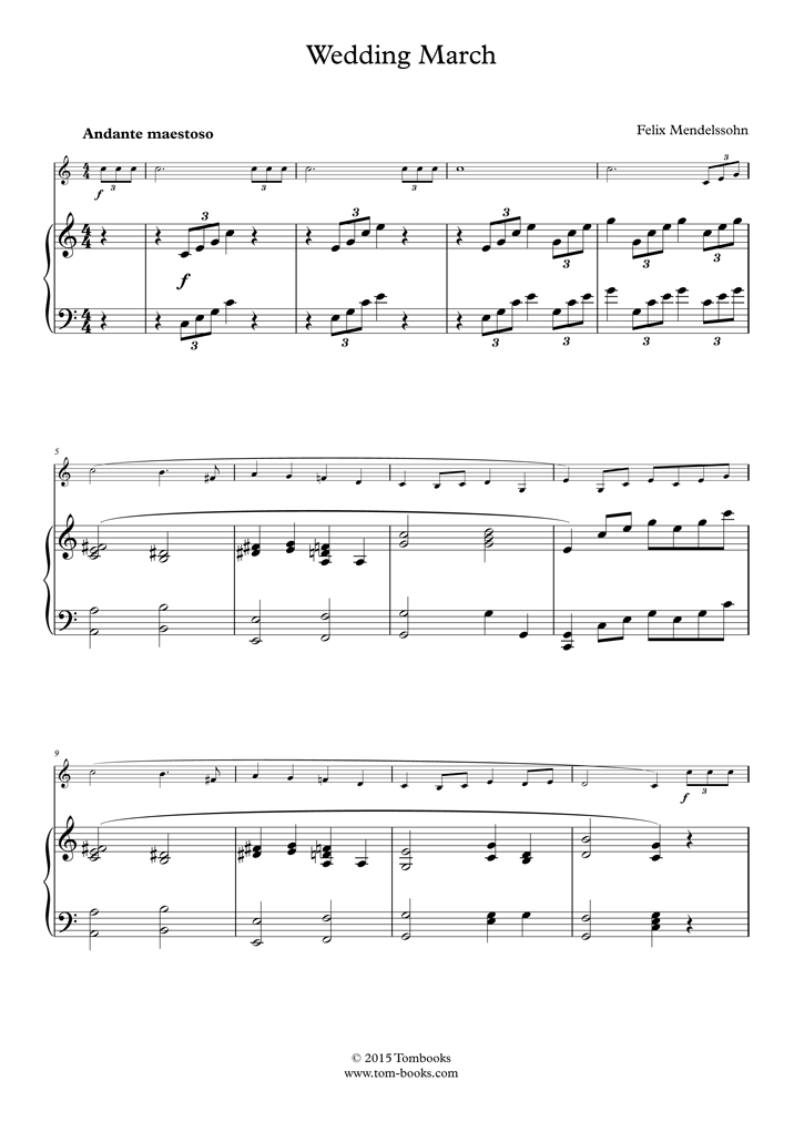 結婚行進曲 (伴奏部)                                                                                                    メンデルスゾーン                                                                —                                ピアノ の楽譜