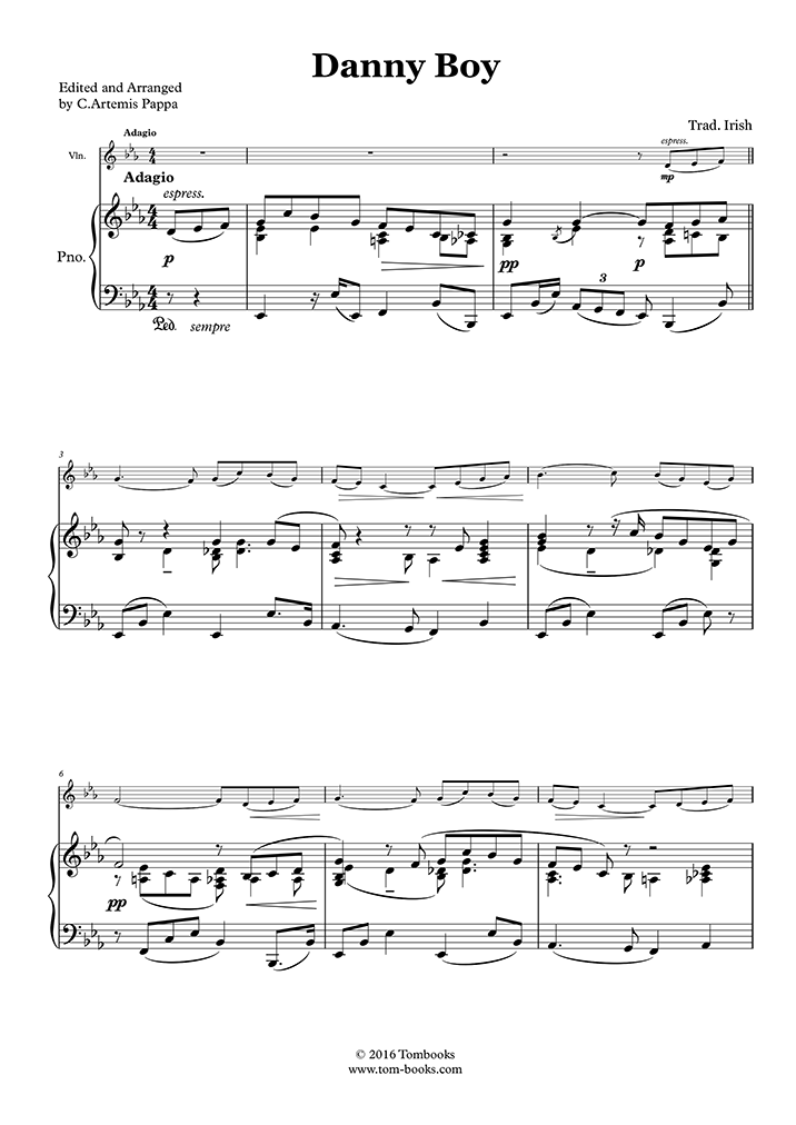 Oh Danny Boy (accompaniment part)