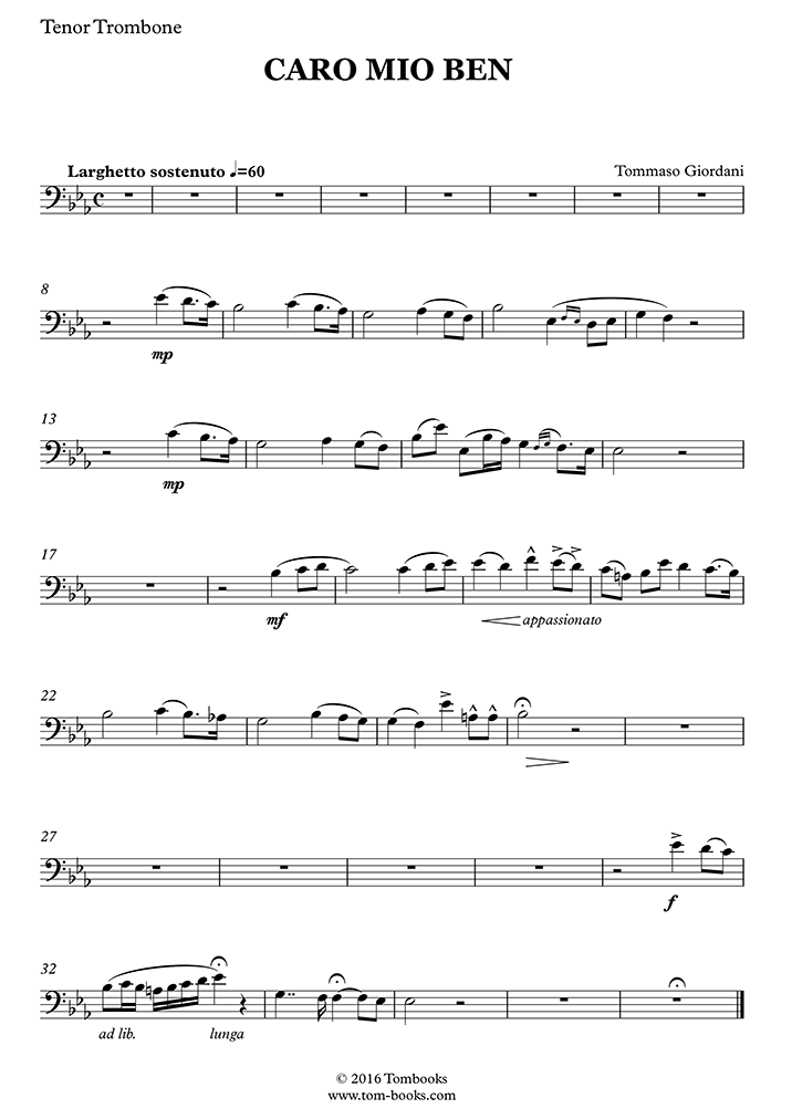 Download Digital Sheet Music of Ciara for Trombone