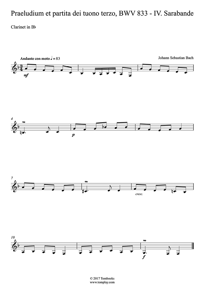 BWV 846 - PDF free sheet music