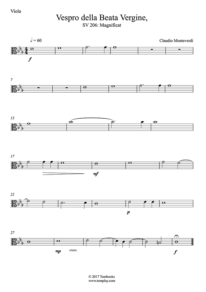 Magnificat Sheet Music to download and print