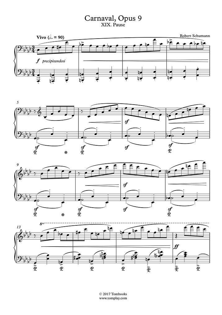 Free sheet music : Schumann, Robert - Op.9 - Carnaval (Piano solo)