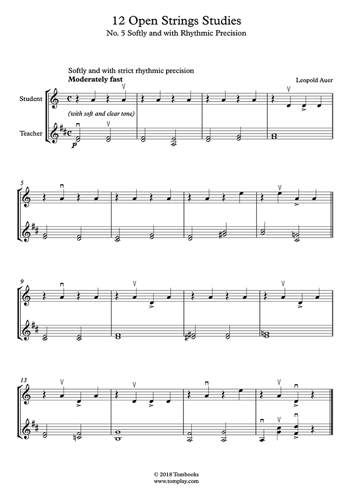 Leopold Auer - Free sheet music to download in PDF, MP3 & Midi