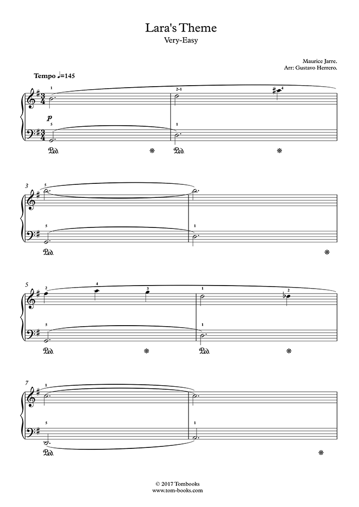 Paroles De La Chanson De Lara Docteur Jivago Partition Piano Le Docteur Jivago - La chanson de Lara (niveau très