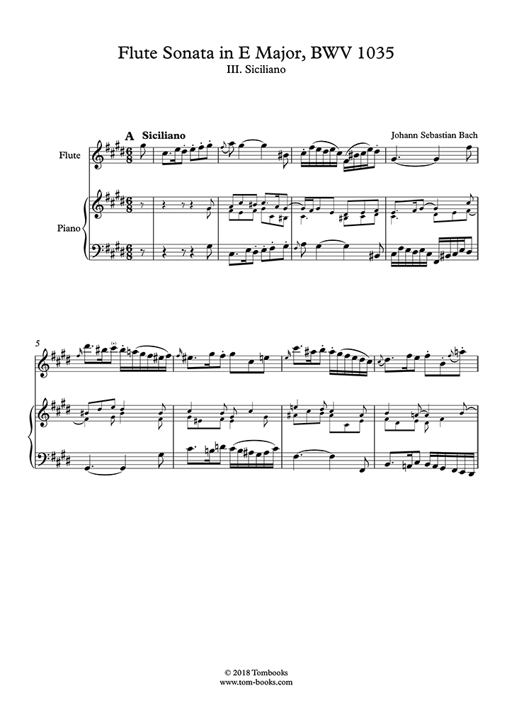 Siciliana CLC4 Sheet music for Piano, Oboe (Solo)