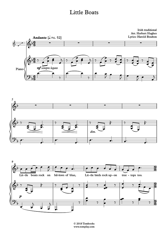 Boats Sheet Music to download and print