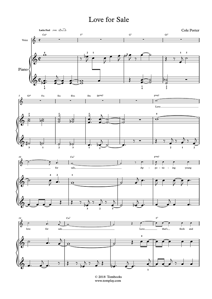 Love For Sale PDF free sheet music