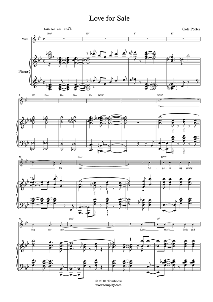 Love For Sale PDF free sheet music