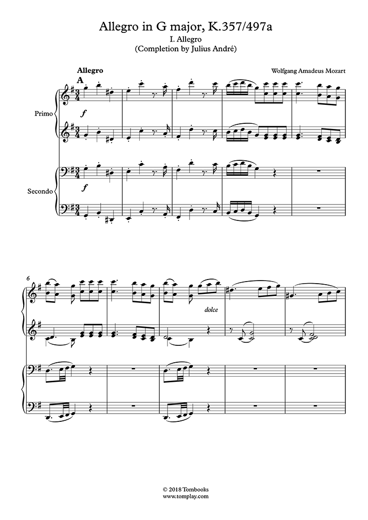 Free sheet music : Beethoven, Ludwig van - Op. 49 N°2 - Sonate en Sol ...