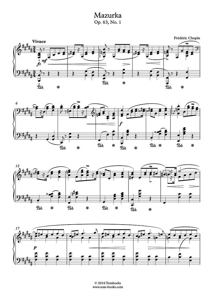 ピアノ楽譜　ショパン集1