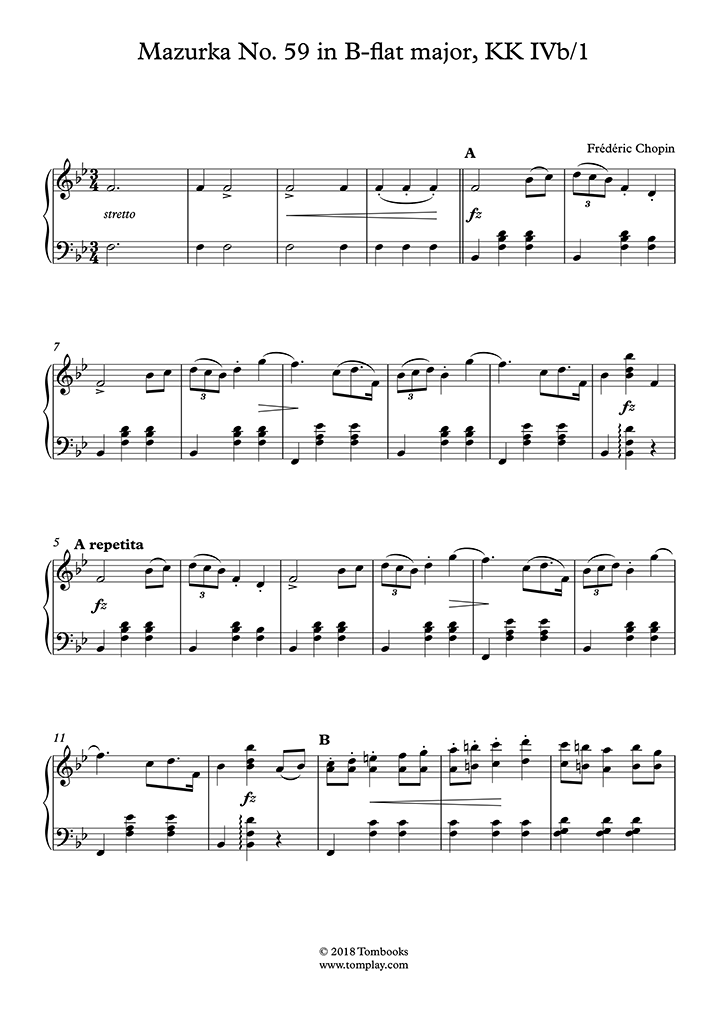 mazurka in b flat minor op. 24 no. 4 mazurka in b flat minor op. 24 no. 4