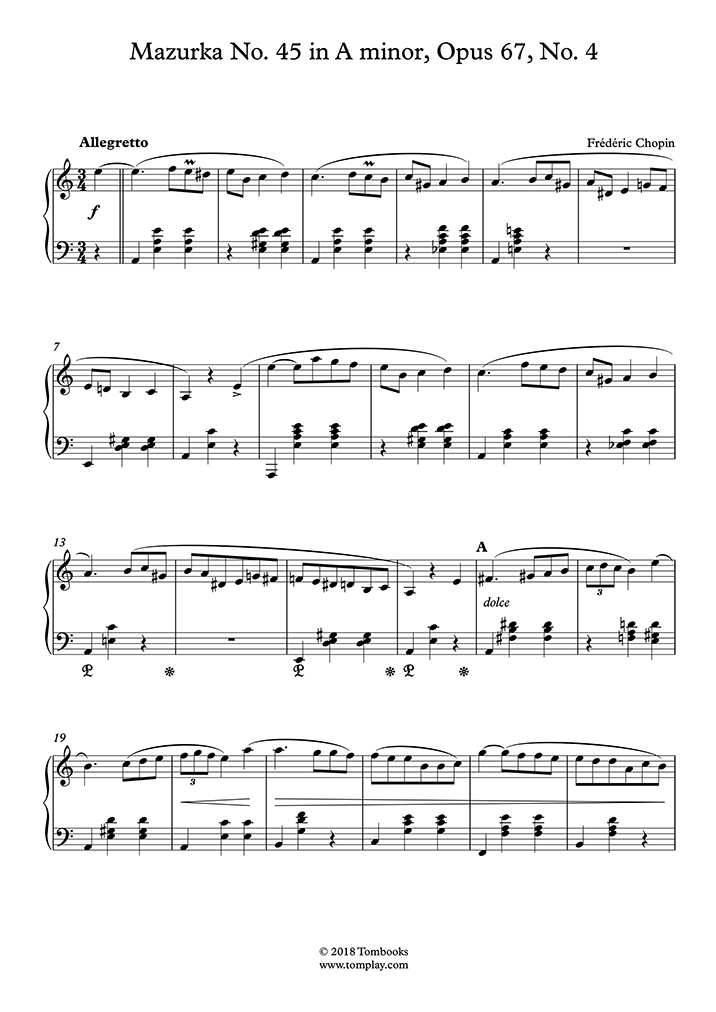 Free Sheet Music Opus 45, (Chopin, Frdric) Prelude In C-sharp Minor