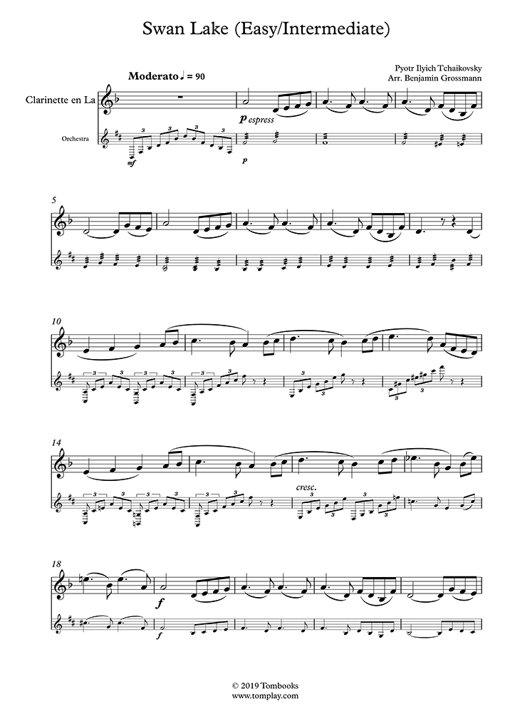 Download Digital Sheet Music of tchaikovsky for