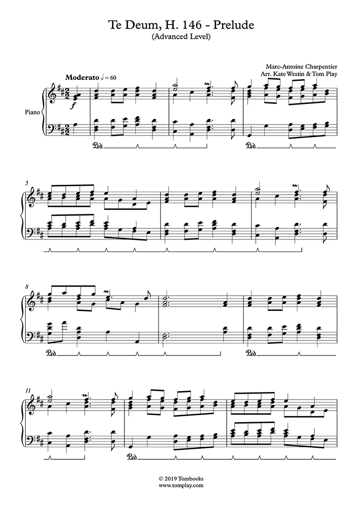 Free Sheet Music H.146, (Charpentier, Marc-Antoine) Te Deum