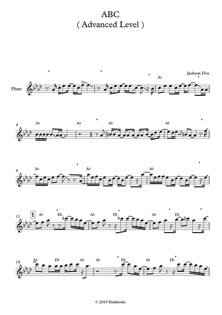 level 5 flute sheet music