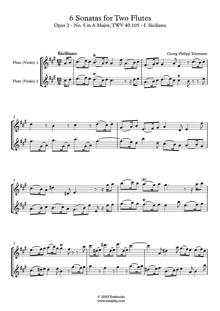 Siciliana CLC4 Sheet music for Piano, Oboe (Solo)