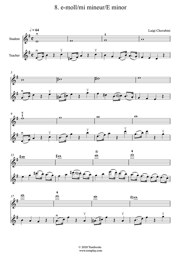 cherubini Sheet Music to download and print