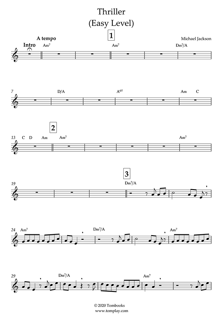 thriller-easy-level-alto-sax-michael-jackson-saxophone-sheet-music
