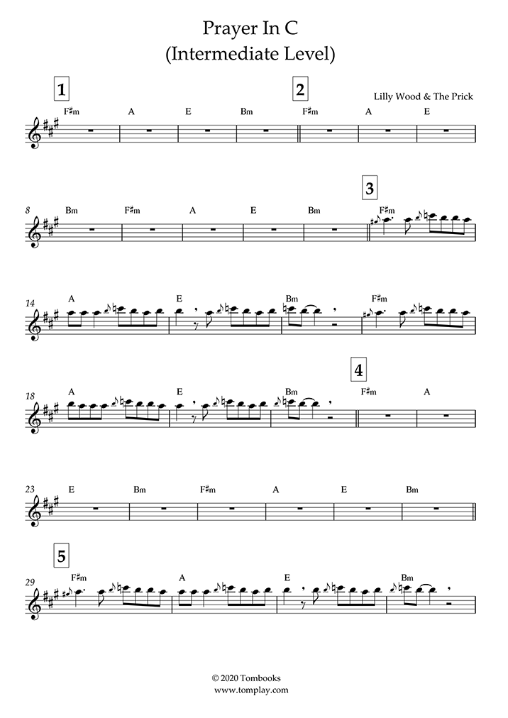 Download Digital Sheet Music Of C For Alto Saxophone