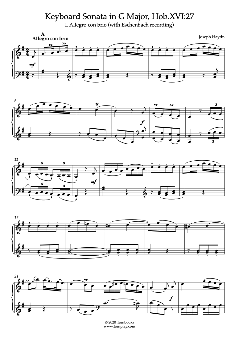 Free Sheet Music Beethoven Ludwig Van Op N Sonate En Sol