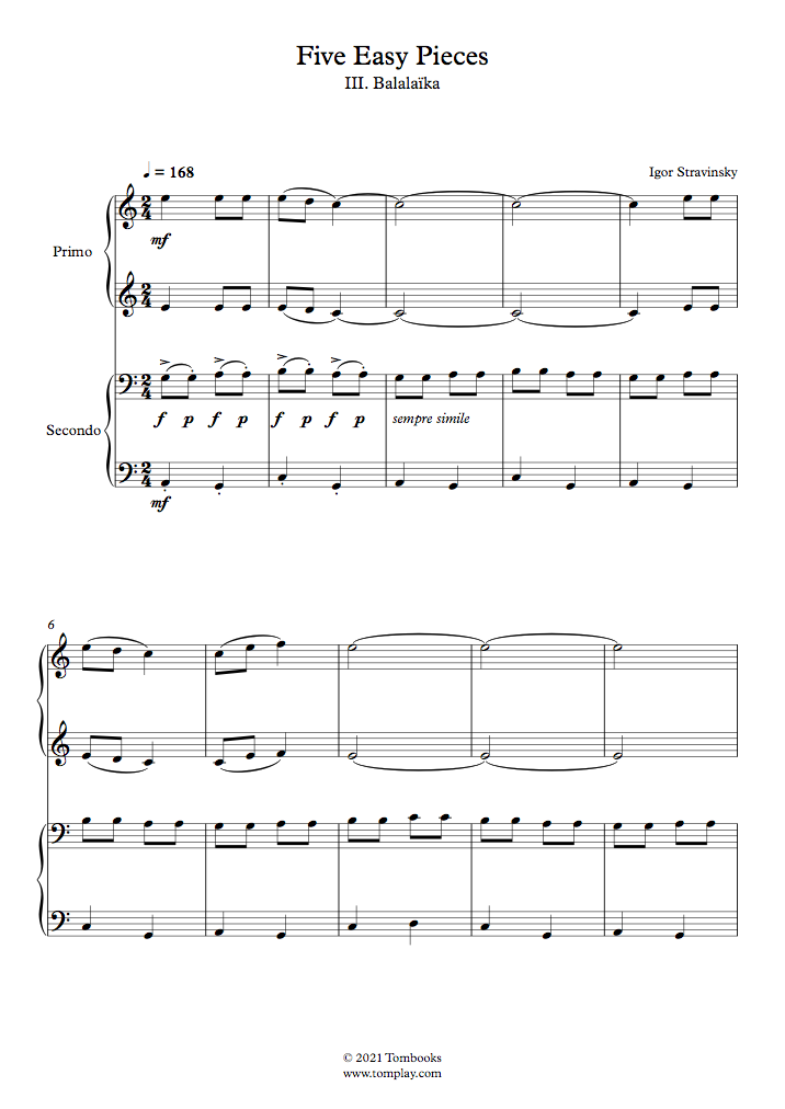 BALALAIKA - PDF free sheet music