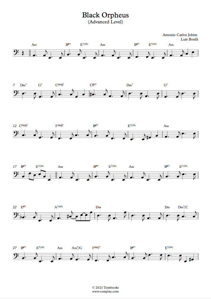 black orpheus guitar chords