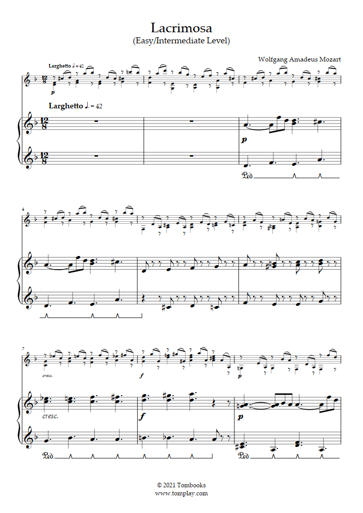 Lacrimosa - PDF Free Sheet Music