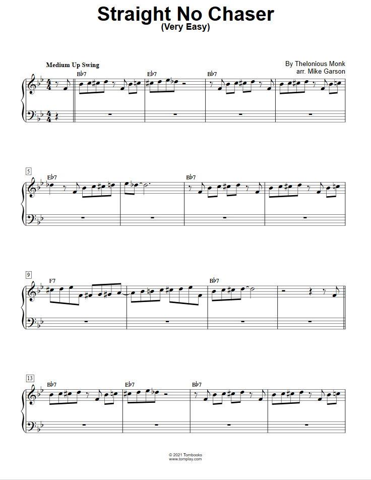 Straight, No Chaser (Very Easy Level, with Orchestra) (Thelonious Monk