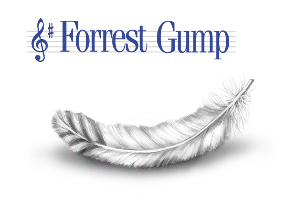 Forrest Gump - Thème (niveau facile, avec orchestre) Silvestri - Partition pour Accordéon