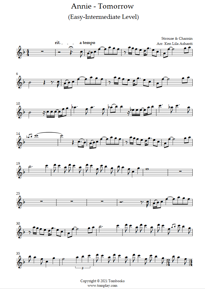 Digital Sheet Music at Tomplay