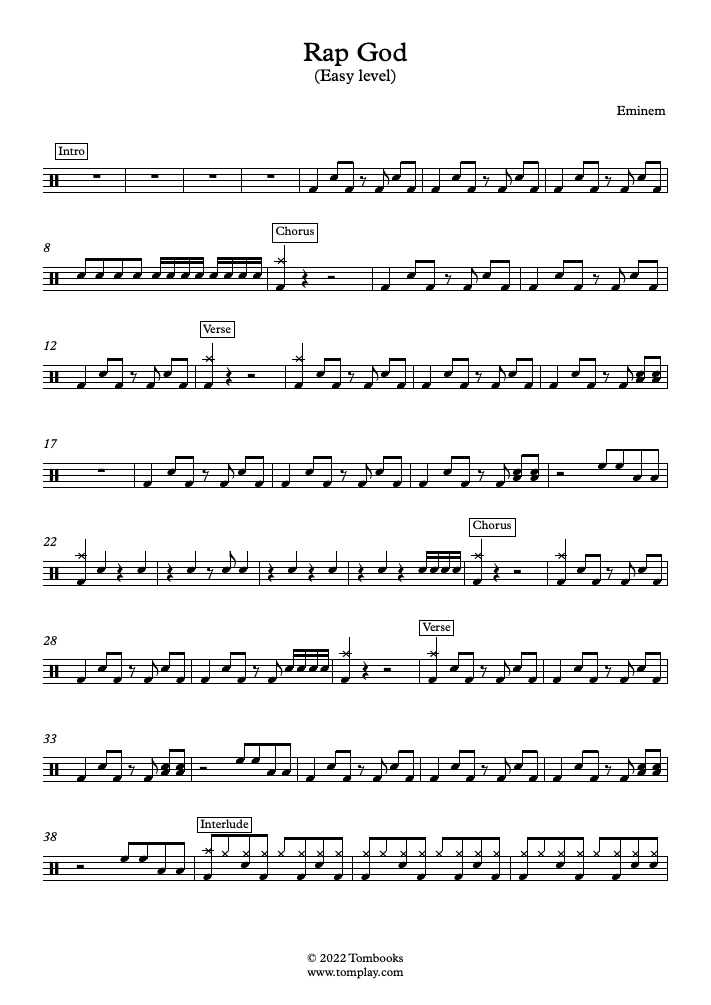 Lose yourself – Eminem (Piano, Theme from 8 Mile) Sheet music for