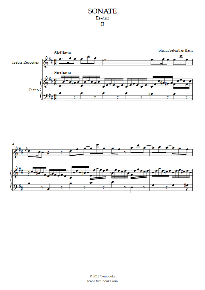 Siciliana CLC4 Sheet music for Piano, Oboe (Solo)